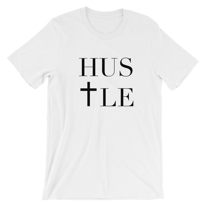 HusTle Unisex Short Sleeve Jersey T-Shirt with Tear Away Label