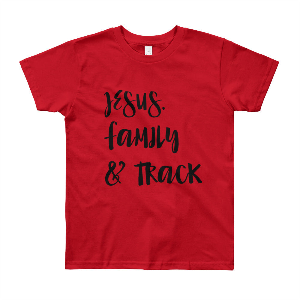 JESUS Family and Track Youth Short Sleeve T-Shirt