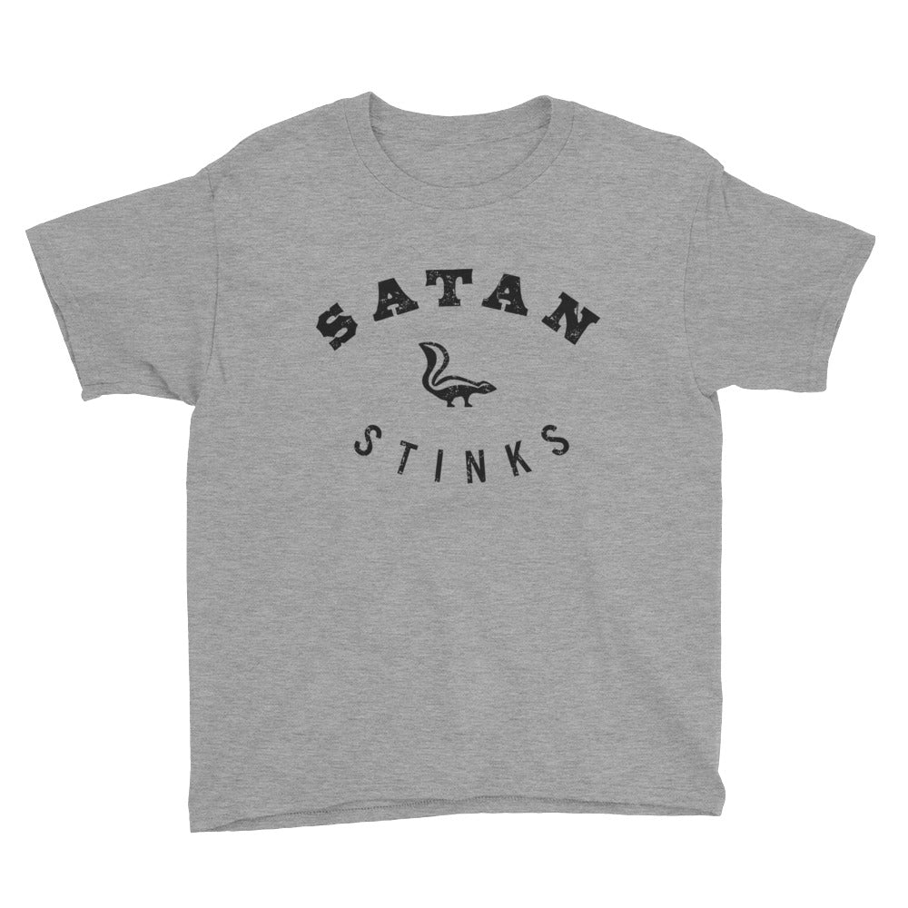 Satan Stinks Youth Short Sleeve T-Shirt