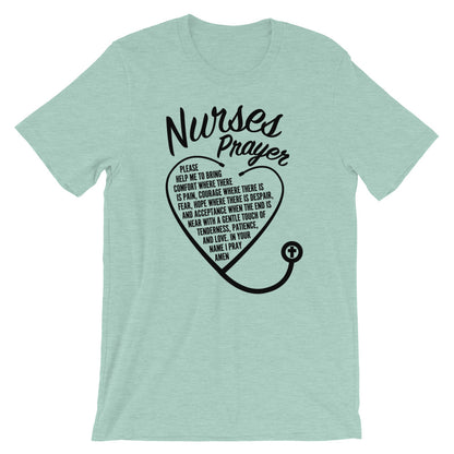 Nurses Prayer Stethoscope - Unisex T-Shirt