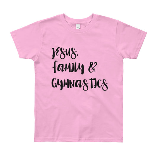 JESUS Family and Gymnastics Youth Short Sleeve T-Shirt