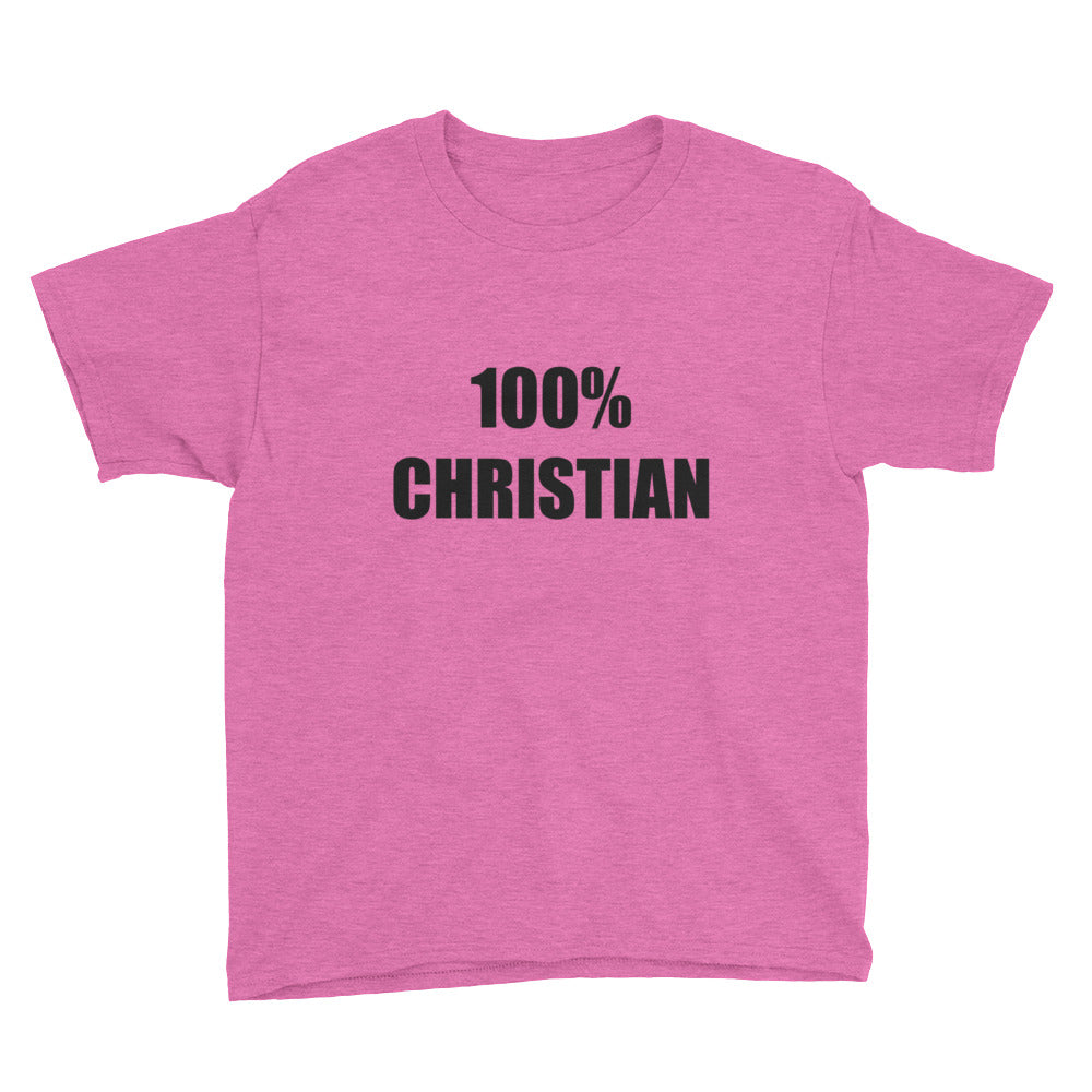 100% Christian Youth Lightweight Fashion T-Shirt