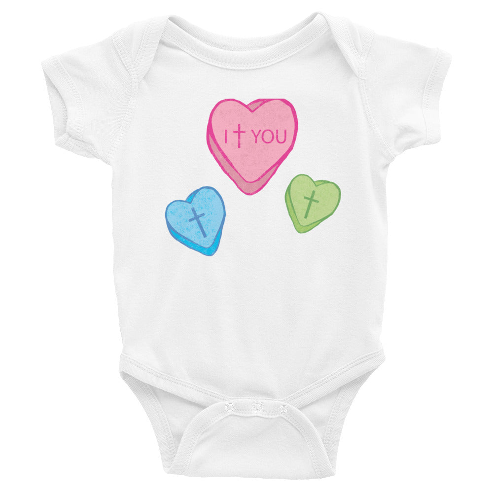 Love Candy Heart Infant Bodysuit
