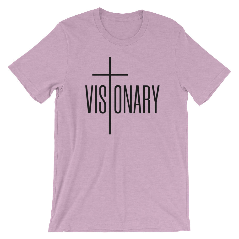 Visionary Unisex Short Sleeve Jersey T-Shirt with Tear Away Label