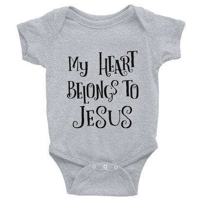 Heart Belongs to Jesus Infant Bodysuit