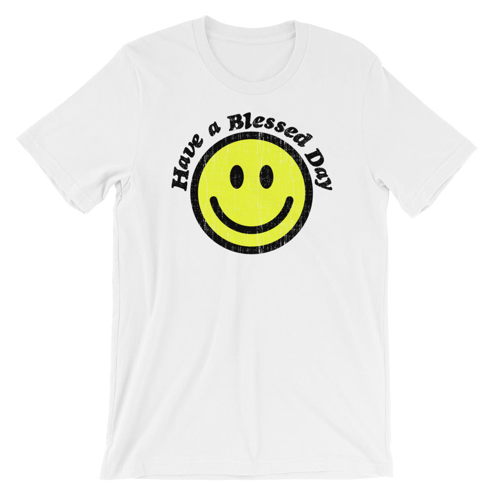 Blessed Day Unisex Short Sleeve Jersey T-Shirt with Tear Away Label