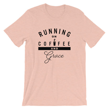 Running on Coffee and Grace Unisex T-Shirt