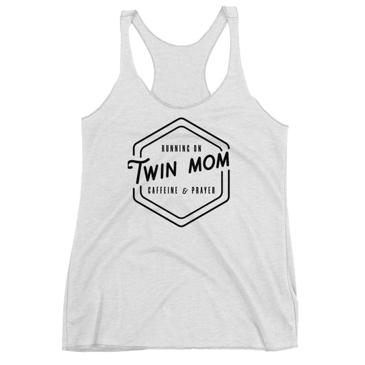 Twin mom - double blessing Women's Racerback Tank