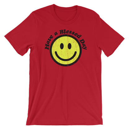 Blessed Day Unisex Short Sleeve Jersey T-Shirt with Tear Away Label