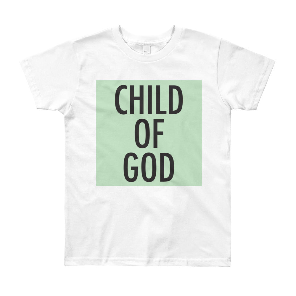 Child of God in Mint Youth Tee