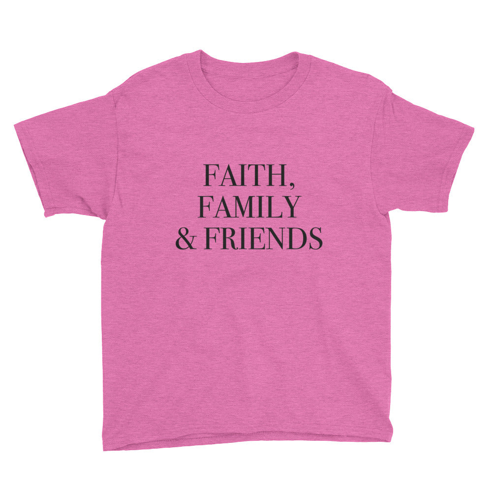 Faith Family and Friends Youth Short Sleeve T-Shirt