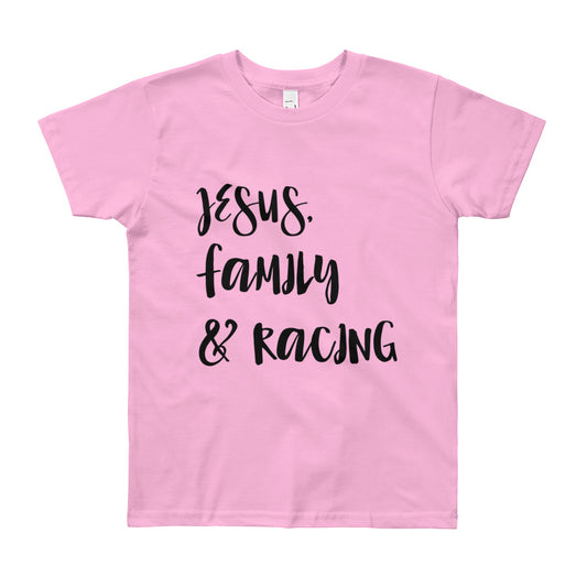 JESUS Family and Racing Youth Short Sleeve T-Shirt