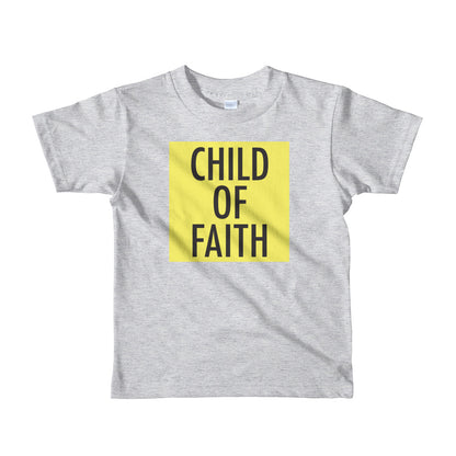 Child of Faith in yellow toddler t-shirt