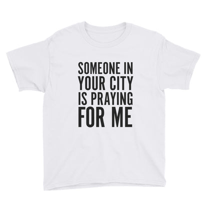 Praying for me Youth Short Sleeve T-Shirt