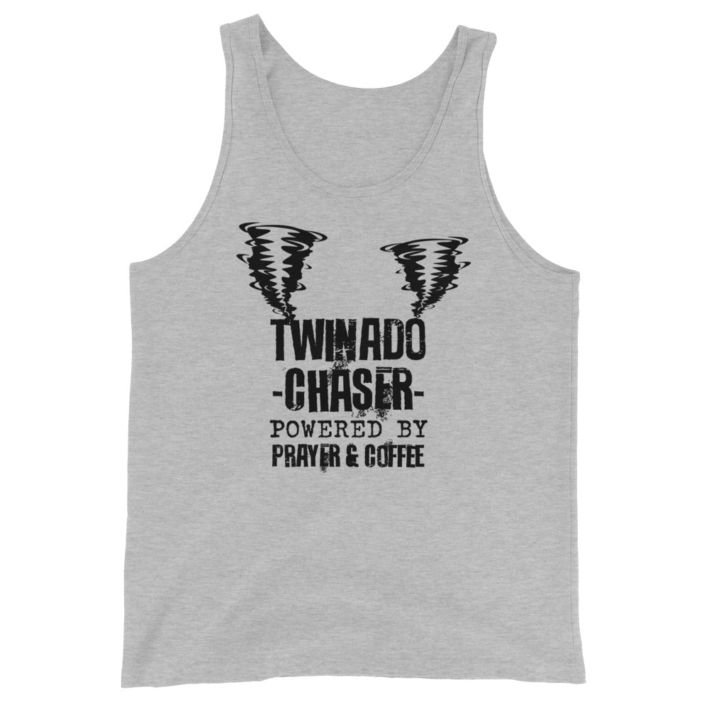 Twinado Chaser - Powered by Prayer Unisex Tank Top