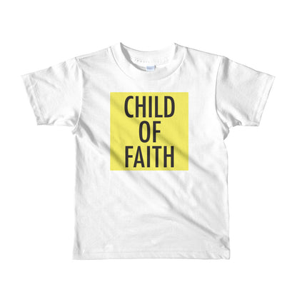 Child of Faith in yellow toddler t-shirt