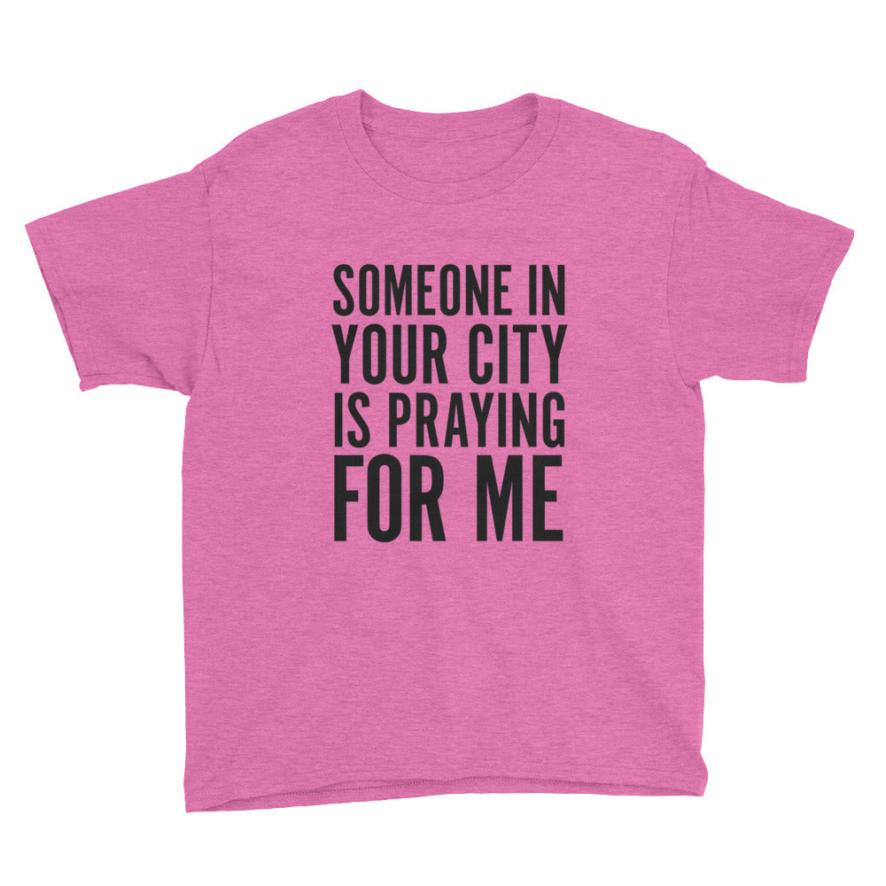 Praying for me Youth Short Sleeve T-Shirt