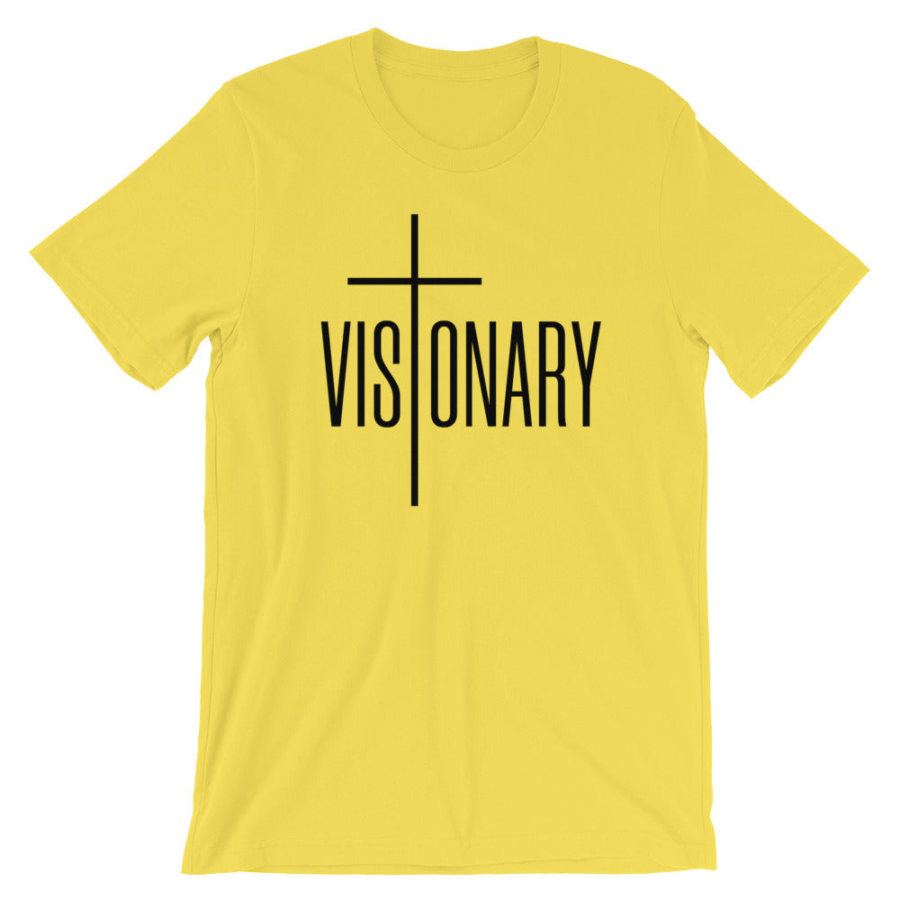 Visionary Unisex Short Sleeve Jersey T-Shirt with Tear Away Label