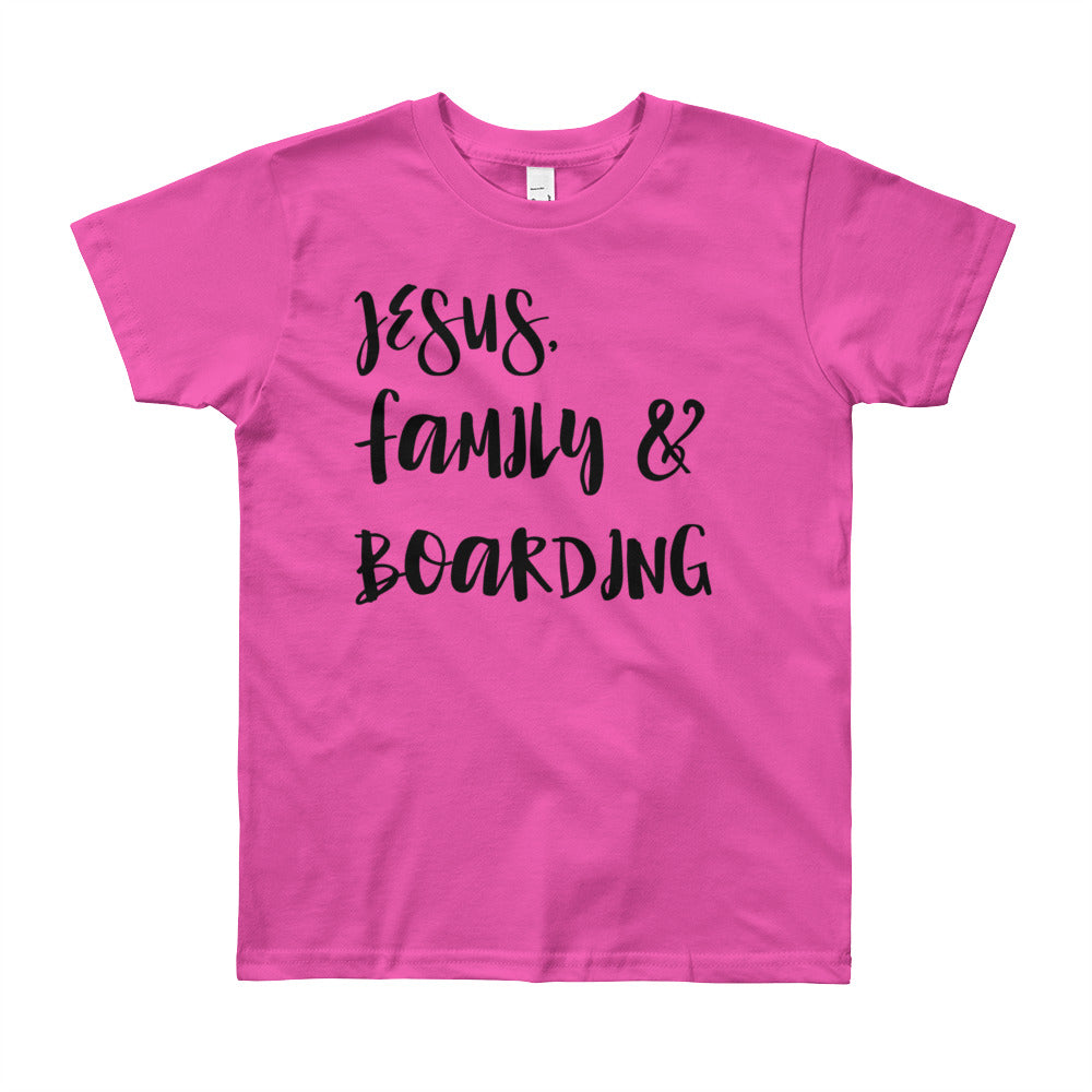 JESUS Family and Boarding Youth Short Sleeve T-Shirt