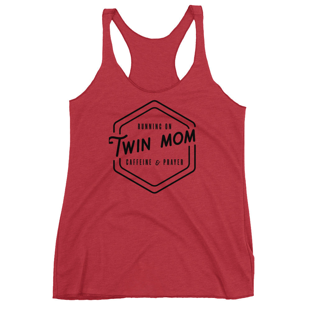 Twin mom - double blessing Women's Racerback Tank