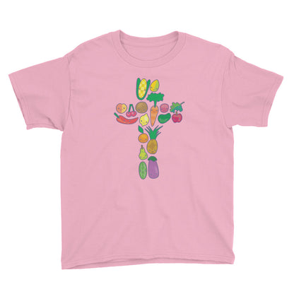 Veggie Cross Youth Short Sleeve T-Shirt