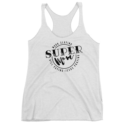 Prayer Praying SuperMOM Women's Racerback Tank