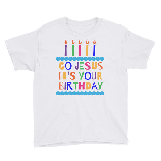 Jesus Birthday Youth Short Sleeve T-Shirt