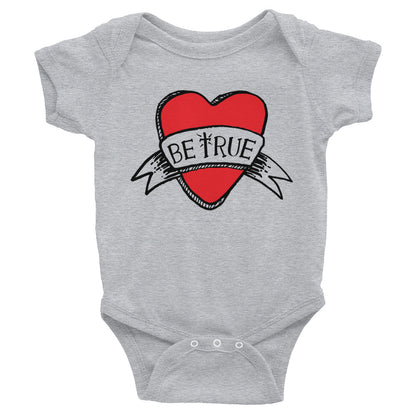 Be True Love Banner Infant Bodysuit