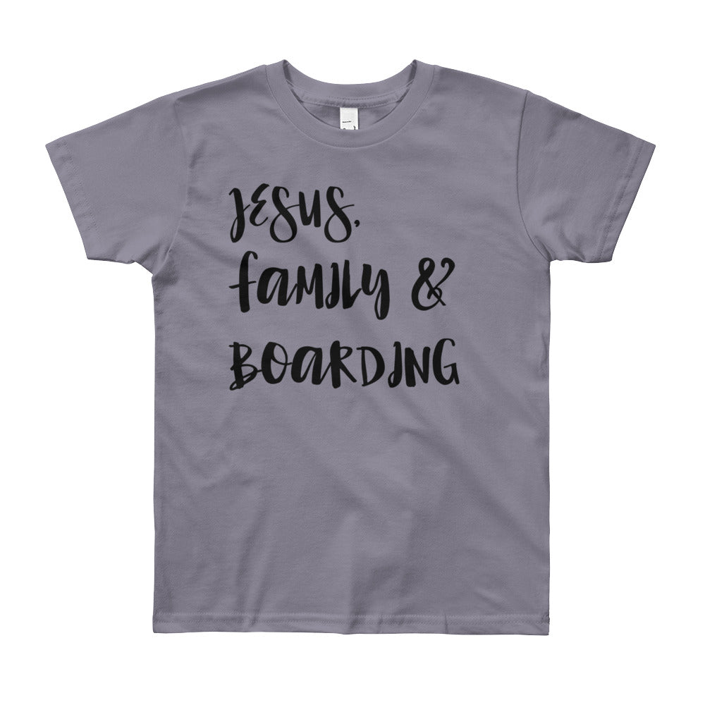 JESUS Family and Boarding Youth Short Sleeve T-Shirt