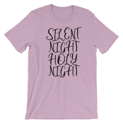 Silent Night script Unisex T-Shirt