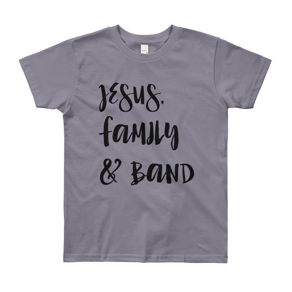 JESUS Family and Band Youth Short Sleeve T-Shirt