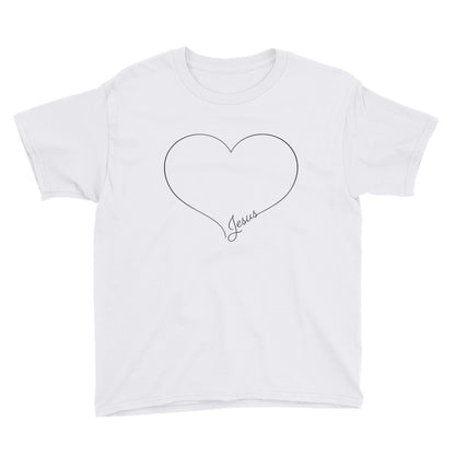 Love Script Youth Short Sleeve T-Shirt