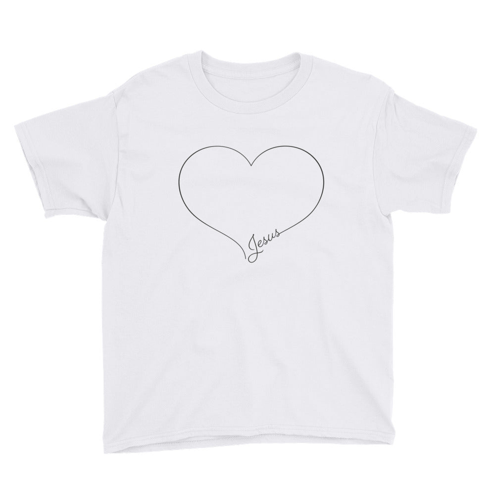 Love Script Youth Short Sleeve T-Shirt