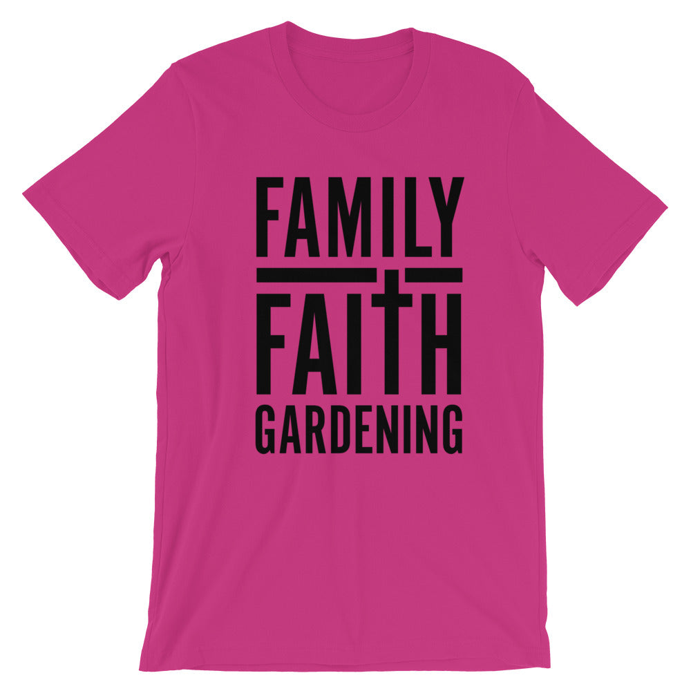 Family Faith Gardening Unisex T-Shirt