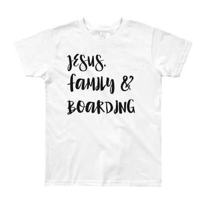 JESUS Family and Boarding Youth Short Sleeve T-Shirt