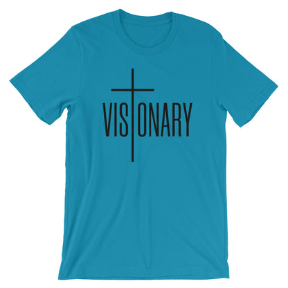 Visionary Unisex Short Sleeve Jersey T-Shirt with Tear Away Label