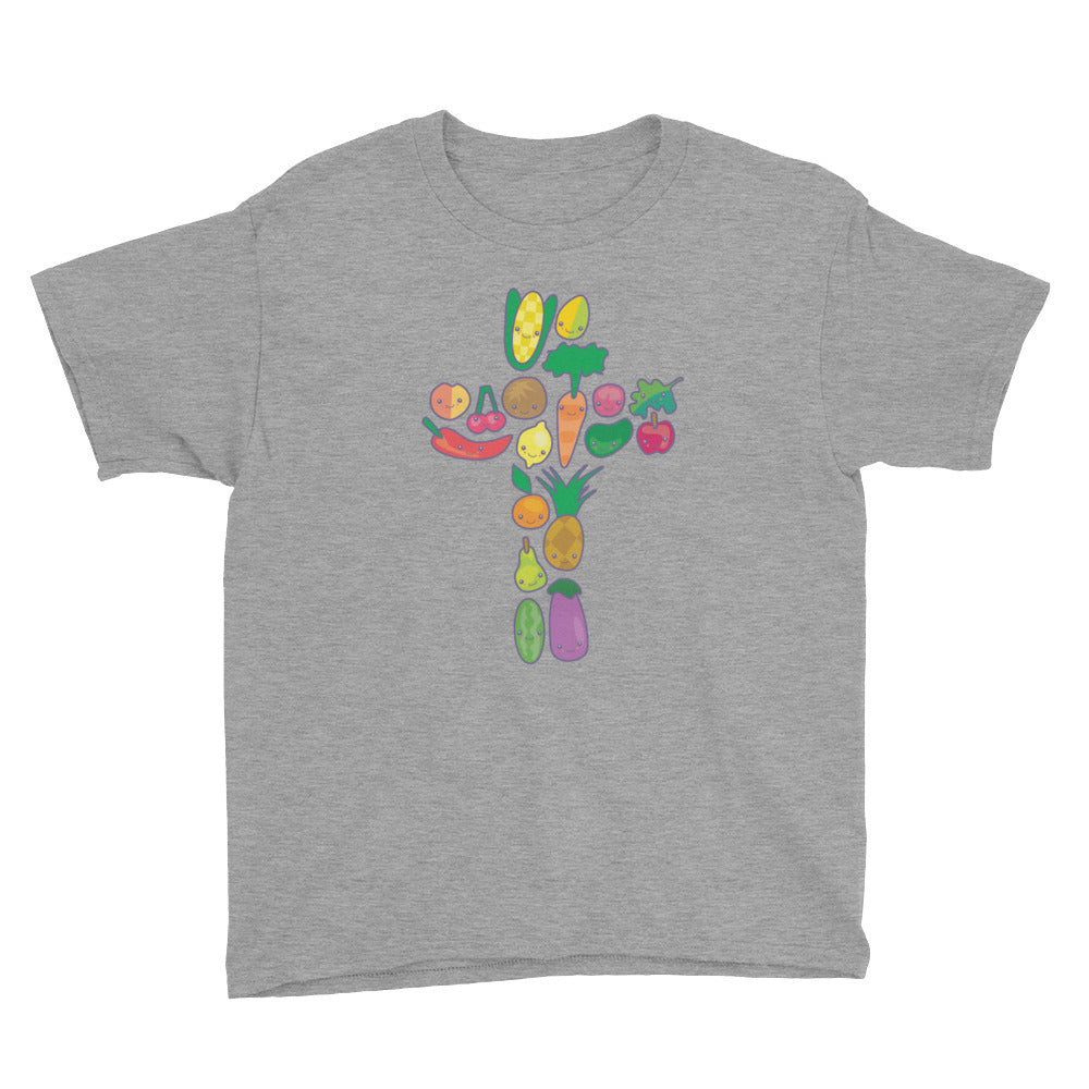 Veggie Cross Youth Short Sleeve T-Shirt