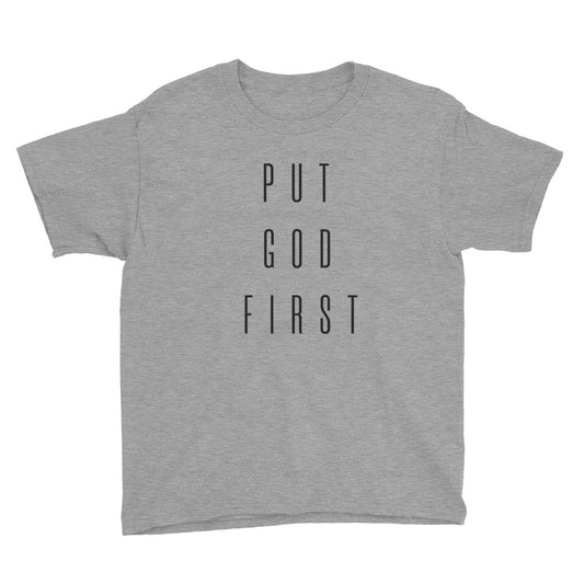 Put God First Youth Short Sleeve T-Shirt