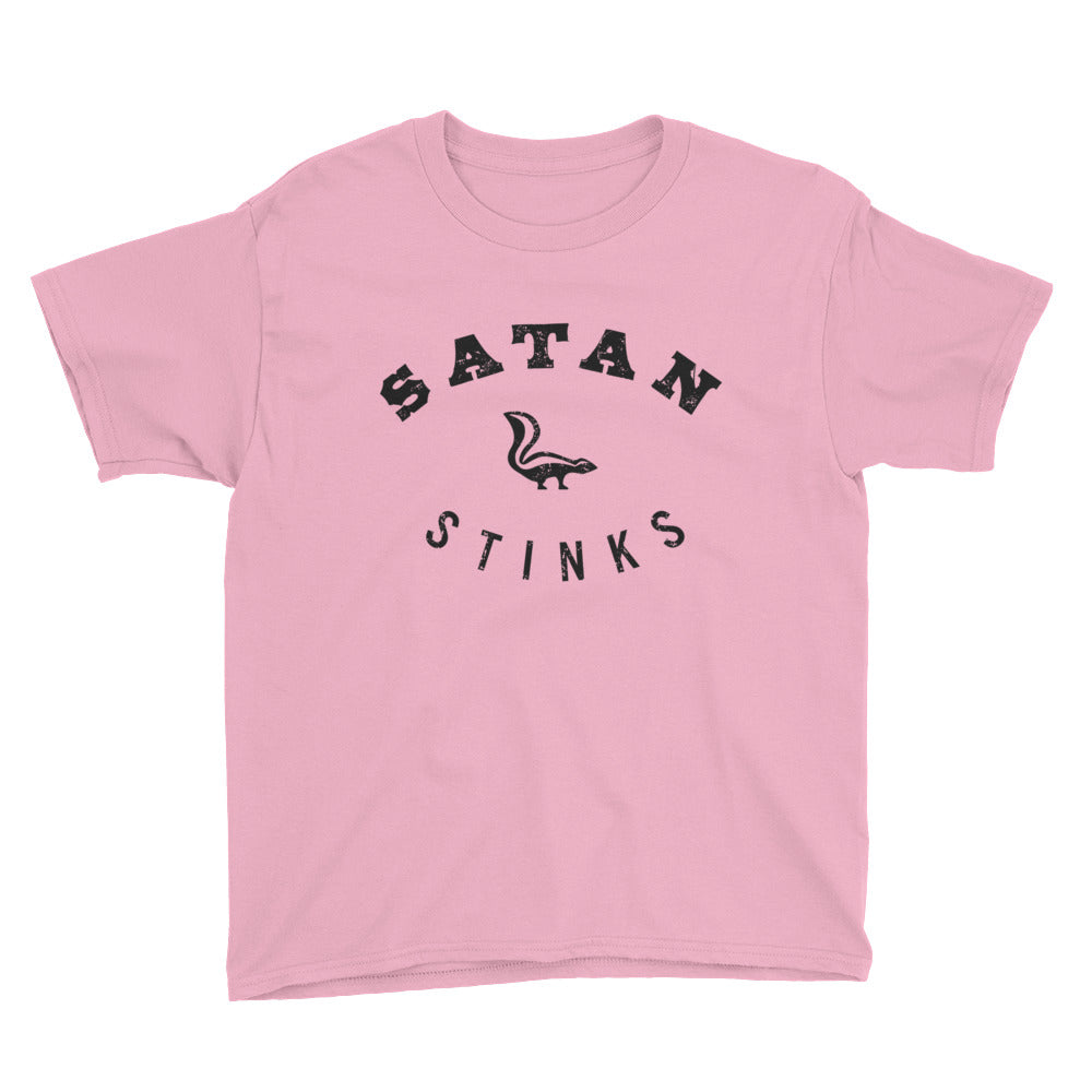 Satan Stinks Youth Short Sleeve T-Shirt