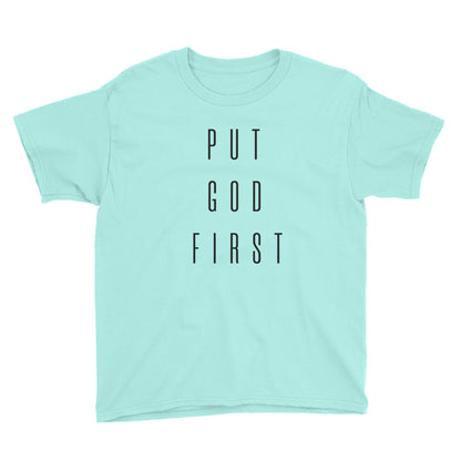 Put God First Youth Short Sleeve T-Shirt
