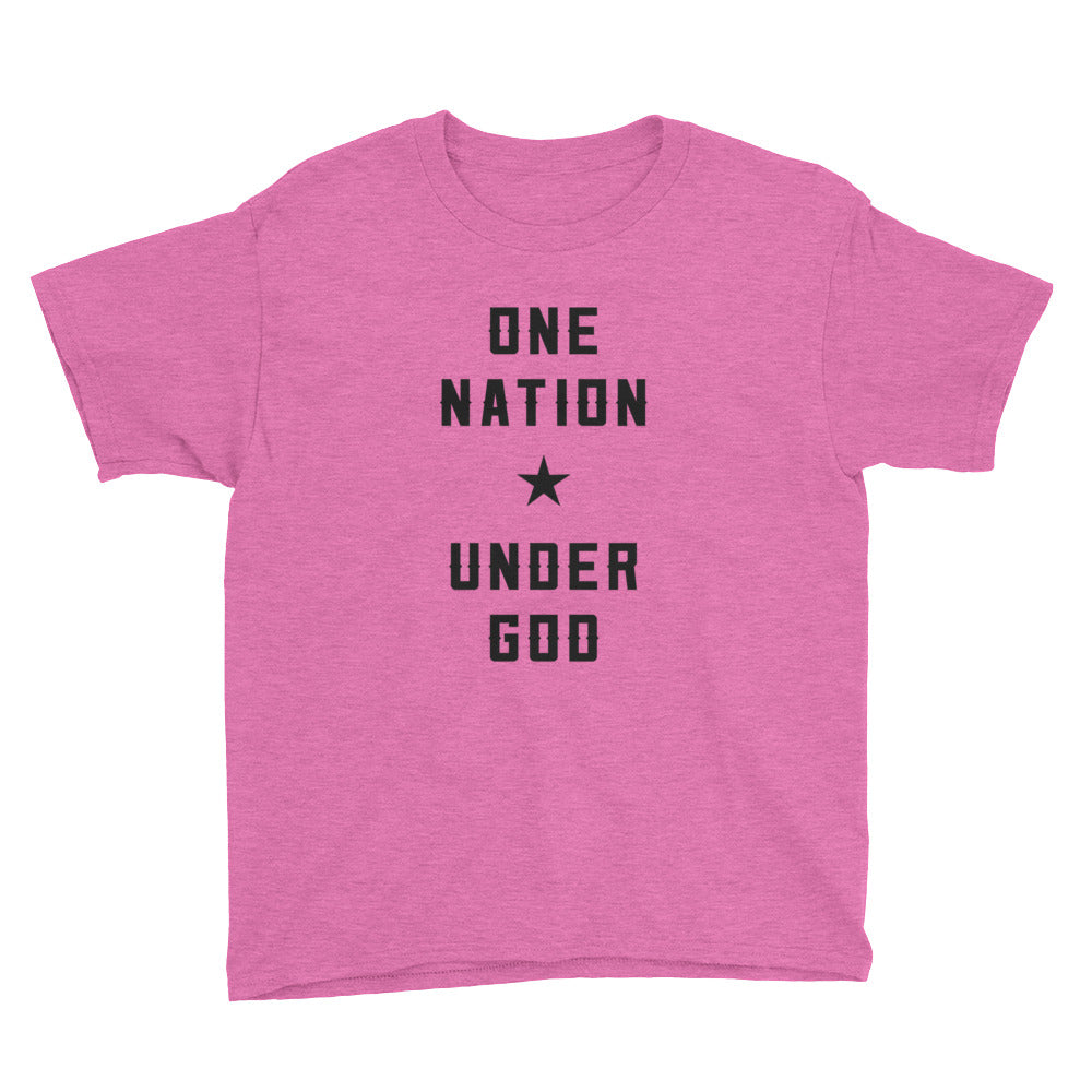 One Nation Under God Youth Short Sleeve T-Shirt