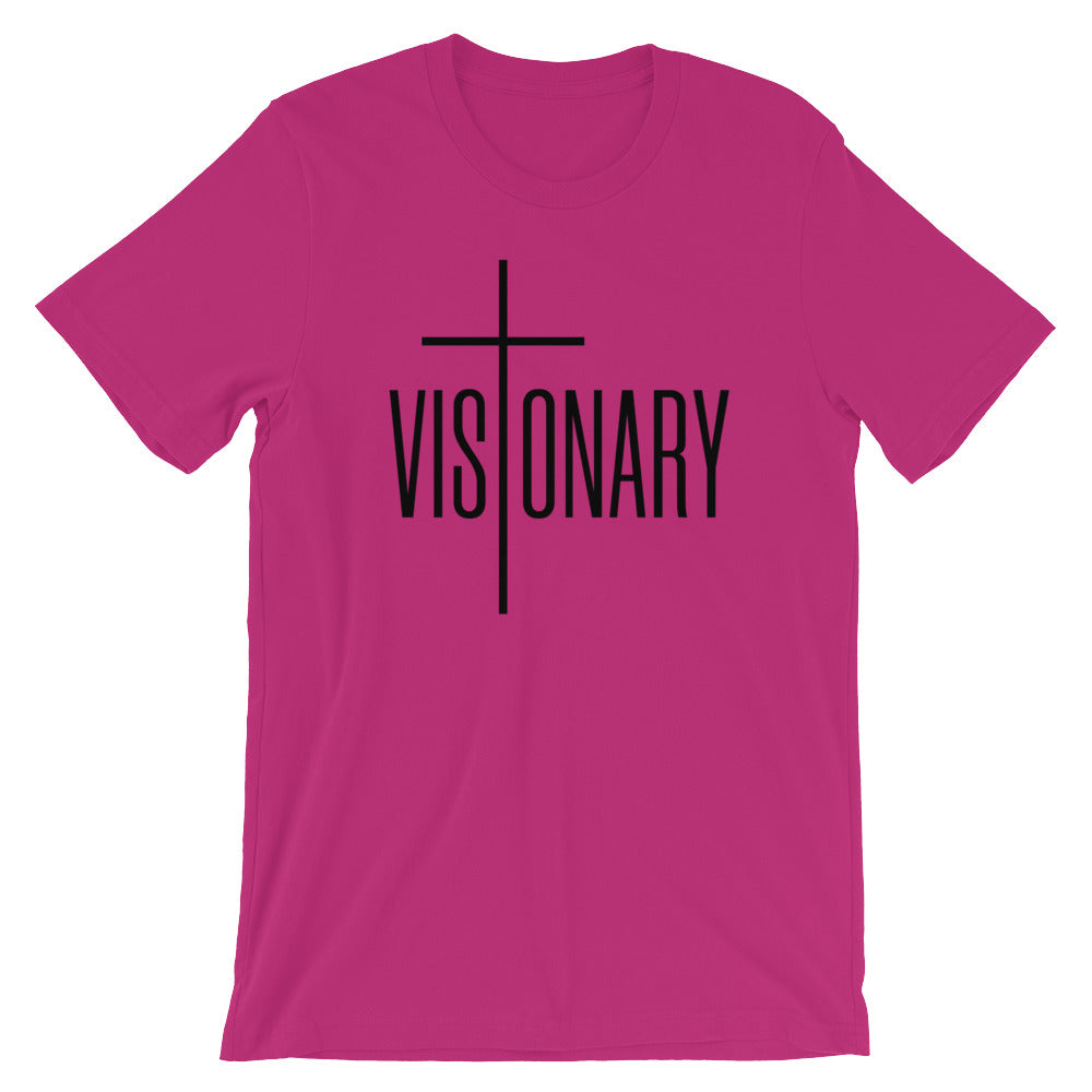 Visionary Unisex Short Sleeve Jersey T-Shirt with Tear Away Label