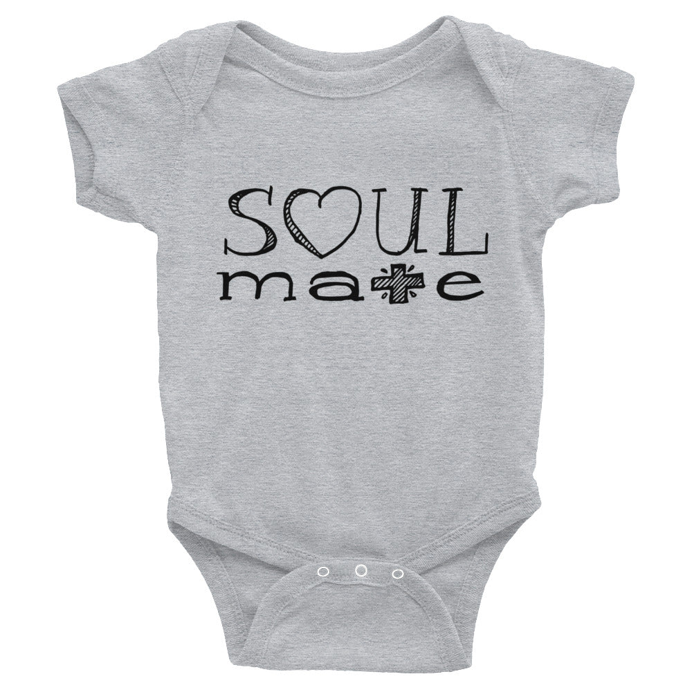 Love Soul Mate Hand Drawn Infant Bodysuit
