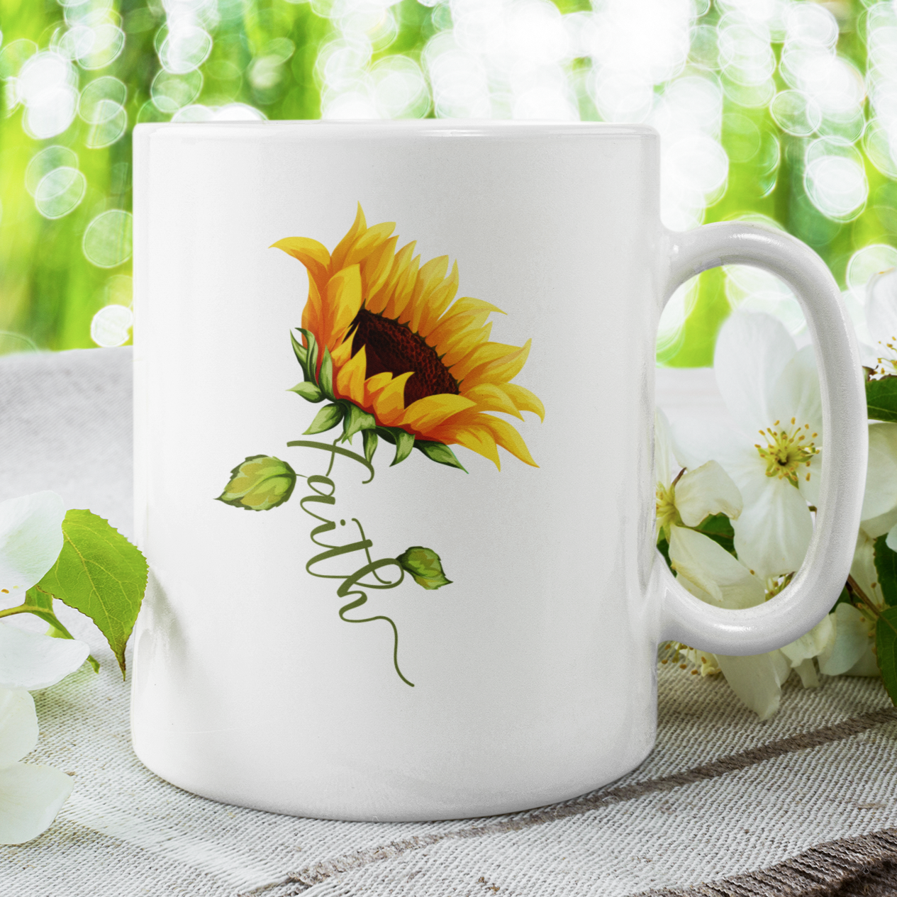 Faith Sunflower Mug