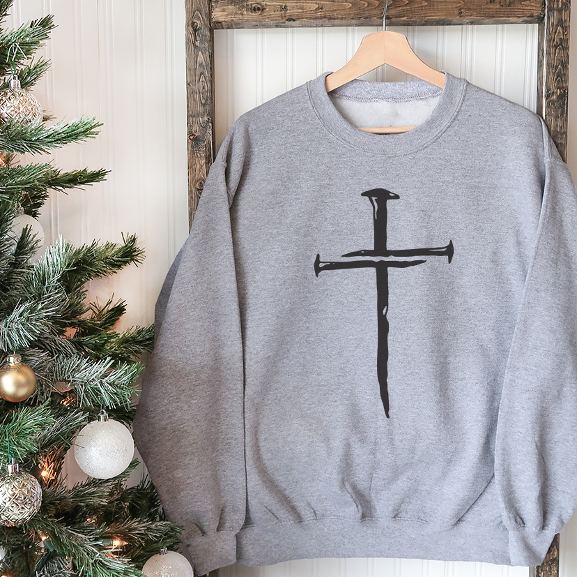 Nail Cross Unisex Sweatshirt