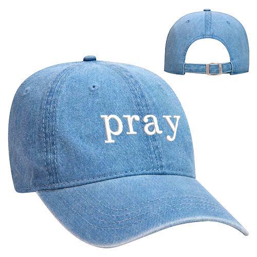 Pray Denim Low Profile Dad Hat