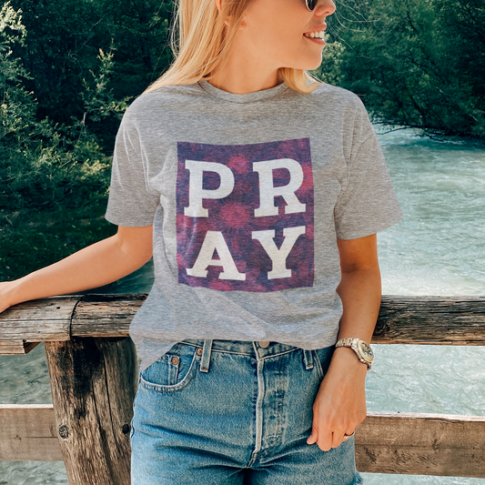 PRAY Floral T-Shirt