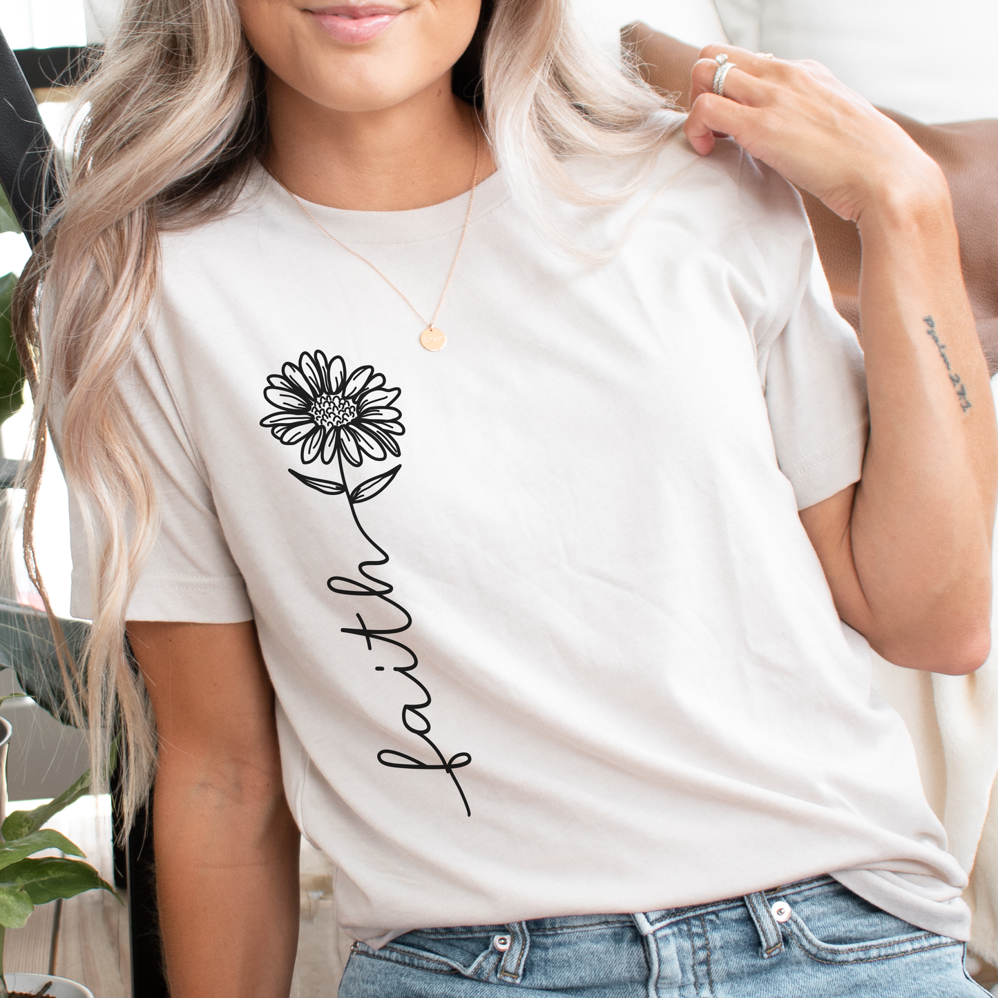 Side Faith Flower T-Shirt