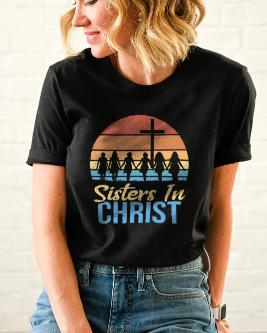 Sisters In Christ Sunset T-Shirt